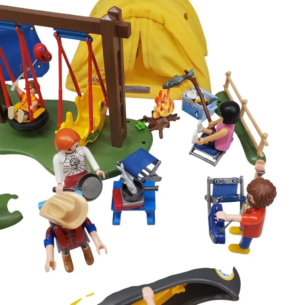 Vintage Playmobil City Life Playground Family Campground Camping Playsets STEM